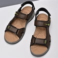 thumbnail image 2 of LASUDRAA Mens Outdoor Hiking Sandals with Air Cushion, Adjustable Hook & Loop Straps, Non-Slip Casual Walking Sandals for Summer Beach, 2 of 7