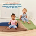 thumbnail image 3 of ECR4Kids SoftZone Adventurer's Summit Slide Climber, Foam Playset, Earthtone, 4-Piece, 3 of 9