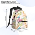 thumbnail image 4 of Lsque Retro Colorful Butterfly Classic Casual Backpack - Large Capacity Water-Resistant Backpack for School, Work, Travel, and Outdoor Activities, 4 of 8