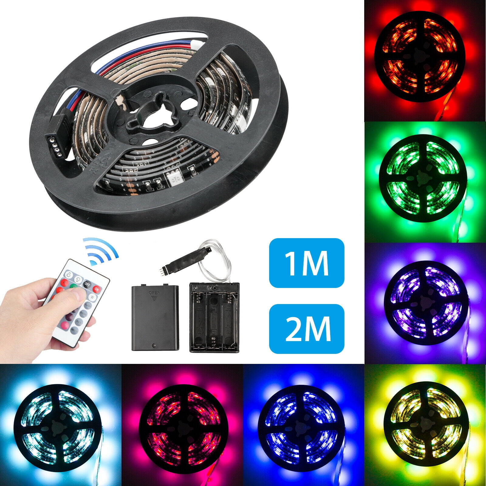 rgb battery powered led strip with charger rgb battery powered led strip with charger
