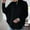 Black, variant on AOOCHASLIY 2023 Womens Sweater Women Fashion Casual Long Sleeve Half High Collar Sleeve All-match Sweater