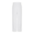 thumbnail image 4 of Cethrio Girls Fleece Pants, Elastic Waist Thermal Casual Straight-leg Winter Pants White Size 14-16, 4 of 7