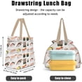 thumbnail image 3 of Lunch Bag for Women Insulated Womens Drawstring Lunch Bag for Work, Stain-Resistant Large Lunch Box for Women with Containers, Cinch Closure Cromwell Bag Black Man Reusable Lunch Bag Office, 3 of 4