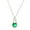 Green, variant on GHSOHS Necklaces for Women Silver Necklace Jewelry Pearl Strand Necklaces Color Heart Lock Necklace Creative Inlaid Zircon Pendant Clavicle Chain Necklace High Sense Necklace