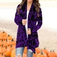 thumbnail image 1 of Puntoco Fashionwoman Camiseta de manga larga frente abierto prendas de vestir exteriores sueltas blusa estampada abrigo tops Halloween Cardigan blusa Puntoco Puntoco-1773, 1 of 6