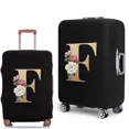 thumbnail image 1 of 2022 New Luggage Cover Protective Suitcase Trolley Dust-proof Cover 18 To 28inch Gold Pattern Elastic Travel Protective Case 8gold F S, 1 of 6
