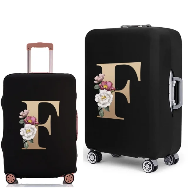 2022 New Luggage Cover Protective Suitcase Trolley Dust-proof Cover 18 To 28inch Gold Pattern Elastic Travel Protective Case 8gold F S