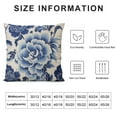 thumbnail image 5 of Nawypu Pillow Cover Decorative Square Pillowcase Soft Red Chinese Blue White Porcelain Flower Pattern Celebration Abstract China Asian Royal Traditional Cushion Case for Sofa Bedroom Car, 5 of 5