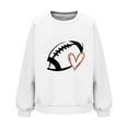 thumbnail image 4 of Rbaofujie Couples Sweat à Capuche Mode Femmes Décontracté Dames Noël Imprimé Ample Manches Longues Col Rond Blouses Hauts Chandails en Molleton Sans Capuche Blanc Chandails Dames, 4 of 4