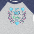 thumbnail image 4 of Inktastic My Yaya Loves Me with Hearts and Flowers Boys or Girls Baby Bodysuit, 4 of 5