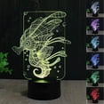 thumbnail image 4 of YSTIAN Creative 3D Seahorse Night Light 16 Colors Changing USB Power Remote Control Touch Switch Decor Lamp Optical Illusion Lamp LED Table Desk Lamp Children Kids Christmas Brithday Gift, 4 of 8