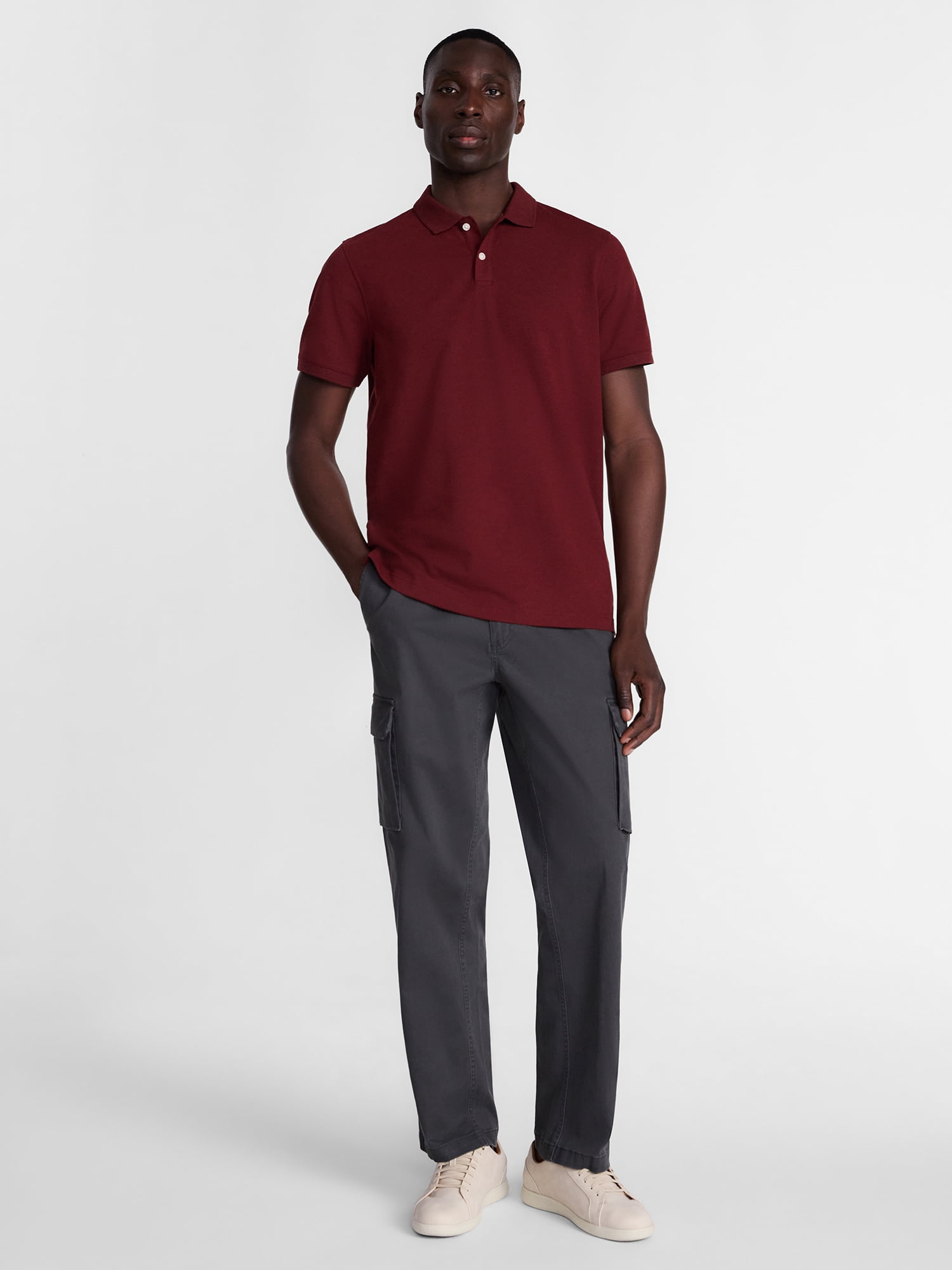 George Men's and Big and Tall Men's Pique Polo Shirt with Short Sleeves, Sizes XS-5XL, LT-3XLT