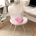 thumbnail image 5 of Summer Savings Clearance! Boovnll Chair Cushions, 14" Soft Comfortable Thicken Non-Slip Linen Round Outdoor Cushions, Chair Cushion for Outdoor, Indoor, Garden, Patio, Sofa, Couch - Seat Cushion, 5 of 6