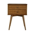 thumbnail image 4 of Camaflexi Mid-Century 2-Drawer Nightstand Cabinet, Castanho Finish, For Adults, 4 of 7