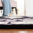 thumbnail image 4 of SAFAVIEH Bellagio Chandler Floral Wool Area Rug, Black/Ivory, 5' x 8', 4 of 11