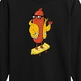 thumbnail image 3 of Instant Message - Hot Dog Skater - Toddler And Youth Long Sleeve Graphic T-Shirt, 3 of 6