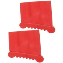 HOMEMAXS Ladder Foot Rubber Cover with Firm Grip for Safe and Stable Use Red 2pcs