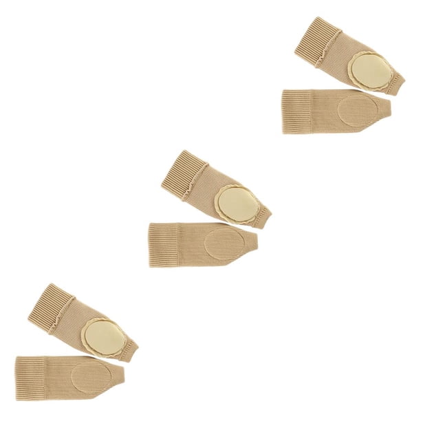 Vogacara Paquete de 2 guantes Protección para la muñeca de la mano Tirantes de soporte transpirables Mantener caliente Reciclaje Elástico Derecho Color de piel 3piezas Vogacara CBP182909