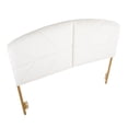 thumbnail image 6 of LumiSource Gold Steel, Cream Velvet Lindsey Headboard, 6 of 7