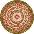 thumbnail image 1 of Ahgly Company Machine Washable Indoor Round Transitional Mahogany Brown Area Rugs, 8' Round, 1 of 7
