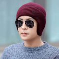 thumbnail image 3 of Skin-Friendly Men Hats Stretchy Knitted Men Scullcaps for Daily, 3 of 4