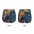 thumbnail image 3 of Rocae Neon Seahorse Underwater Realm for Women's Athletic Shorts Workout Hiking Shorts Athletic Shorts for Running, Yoga, Gym, Sports-X-Large, 3 of 7
