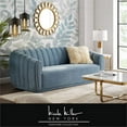 thumbnail image 3 of Posh Living NSA190-02TL-UE Bellarose Sofa with Channel Tufted Arms & Back&#44; Teal Velvet, 3 of 10