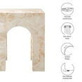 thumbnail image 4 of Coffee Side Table, Yellow, Faux Stone Concrete, Outdoor Patio Balcony Cafe Bistro Garden Hospitality Restaurant, Modern Contemporary, HB37593, 4 of 12