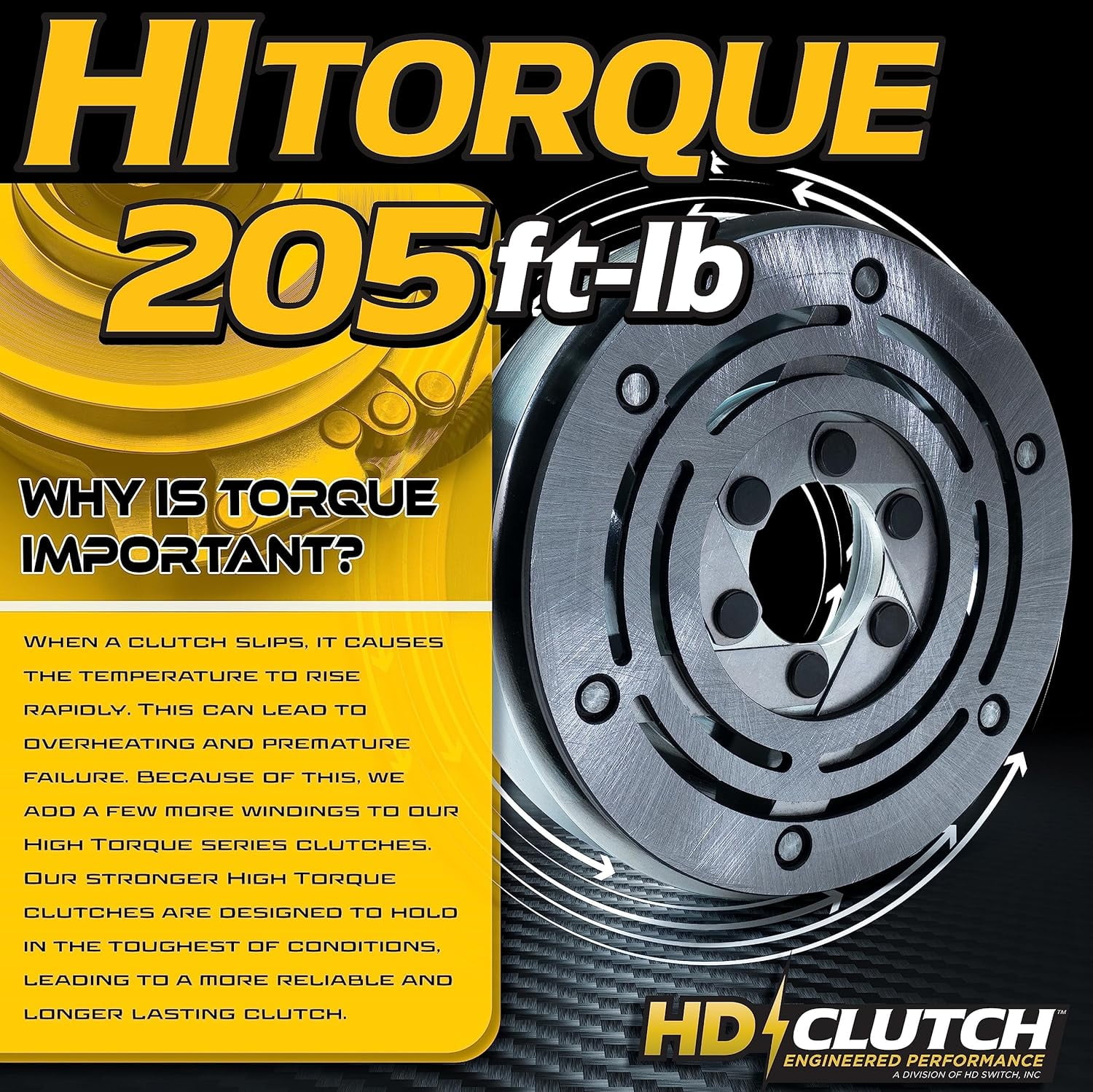 HD Switch Billet Pulley Blade PTO Clutch 574607001 5218-247 Fits Husqvarna Dixon RedMax MZ28 MZ52 MZ61 MZ5424 MZ5225 MZ6128 MZ6128ZT MZT52 MZT61 FD52 FD61 Z454 Z460 Z460X DX148 DX152 DX161 Lawn Mower