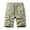 Khaki, variant on Mens Casual Shorts Stretch Waist Casual Cargo Shorts Summer 4 Pocket Beach Work Green 29