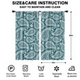 thumbnail image 2 of Blackout Kids Curtains,Teal Paisley Pattern Childrens Insulated Curtains Set Of 2,Bedroom Essentials,Toddler Room Decor 42x84in(106x213cm), 2 of 5