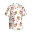 thumbnail image 2 of Haiem Squirrel Giving A Gift Printed Hawaiian Shirt for Men - Men’s Casual Beach Summer Shirts - Stretch Fabric with Modern Fit-Small, 2 of 9