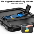thumbnail image 3 of XYX for iPad (A16)11th /10th Generation 11/10.9 inch 2025/2022 Case, 3in1 Heavy Duty Shockproof Tablet Case with Stand, Shoulder Strap, Black, 3 of 7