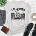 thumbnail image 2 of Halloween 1978 Haddonfield Shirt, Unisex Women's Men's Tee, Horror Movie Classic Film Lover Halloween, Heather Ash, Medium, 2 of 6