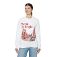 thumbnail image 7 of Merry Bright Christmas House Gift Unisex Heavy Blend™ Crewneck Sweatshirt, 7 of 7