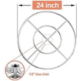 thumbnail image 3 of Ensemble d'Anneau de Feu au Propane Rond de 24 Pouces pour Bricolage et Mise à Niveau, Foyer au Propane, Acier Inoxydable 304 Robuste, Usage Intérieur et Extérieur, 3 of 8