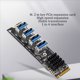 thumbnail image 2 of 3X Tarjetas de Expansión M.2 M-Key Pcie M.2 Una Pci-E X1 Adaptador de Expansión de Tarjeta GráFica USB3.0 de 4 Puertos Adaptador ASM1184E M.2, 2 of 5