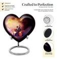 thumbnail image 3 of Paint Tool Heart Urn For Human Ashes - Small Urns For Human Ashes - Decorative Urn For Ashes - Urns For Human Ashes - Cremation Urns For Human Ashes - Heart Shaped Urns - 3-inch, Set Of 2, 3 of 5