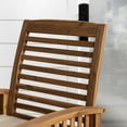 thumbnail image 4 of Wood Patio Chairs in Brown with Cushion - Set of 2, 4 of 14