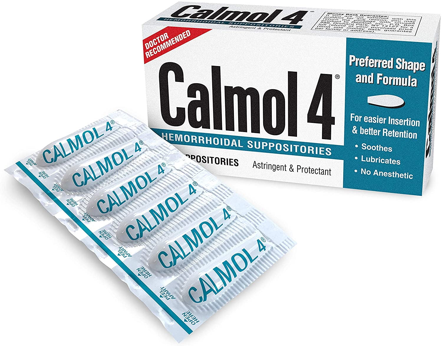 4 Pack - Hemorrhoidal Suppositories 24 Each