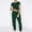 Green, variant on Lolmot Women's 2 Pieces Outfits Crew Neck Short Sleeve Pullover Shirts Tops and Drawstring Pockets Long Sweatpants Tracksuit Jogger Set