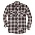 thumbnail image 1 of Penkiiy Hombres Camisa de manga larga Botón Abajo Camisa de algodón Casual Camisa ligera Chaqueta M Gris, 1 of 2