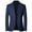 Navy, variant on Jinda Men's Slim Fit Blazer Button Down Suit Jacket Fall Classic Winter Spring Blazer Jacket Navy X-Small