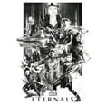 thumbnail image 2 of Men's Marvel Eternals Greyscale Poster  Graphic Tee White 2X Large, 2 of 5