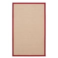 thumbnail image 2 of Linon Athena Natural & Red Accent Rug, 1.1ft x 2.1ft, 2 of 7