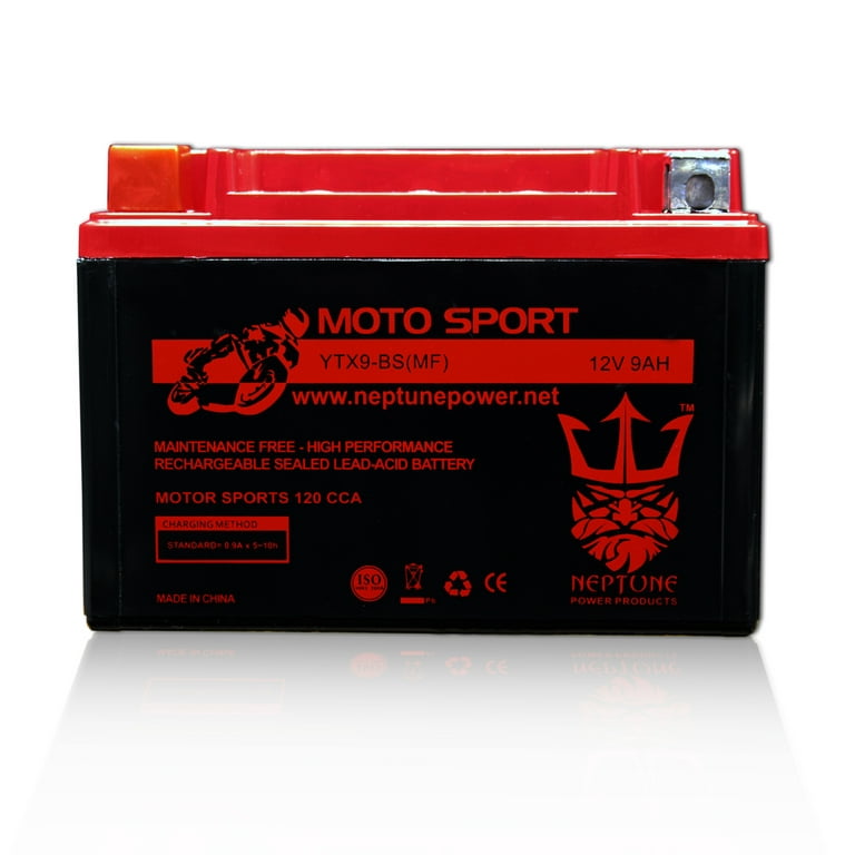 YTX9-BS YTX9-BS Battery High Performance & Longer Lasting - Replacement for  Yuasa YTX9-BS YUAM329BS - Motorcycle Scooter ATV Powersports Batteries 