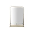 thumbnail image 1 of Creative Co-Op Miroir Mural en Métal Rectangle avec Étagère, Vanité Simple, Nickel Antique, 1 of 1