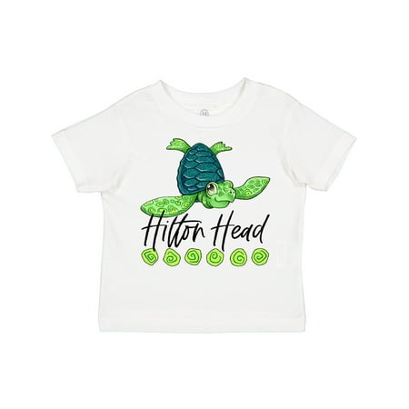 

Inktastic Hilton Head Cute Smiling Sea Turtle Gift Toddler Boy or Toddler Girl T-Shirt