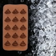 thumbnail image 4 of Poop Shape Silicone Baking Mold, 15-Cavity, for Chocolate, Gummy, Ice Cubes, Dishwasher & Microwave Safe, 1pc, 4 of 6