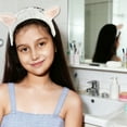 thumbnail image 2 of Unique Bargains Cute Cartoon Cat Ears Headbands for Women 7.09"x6.50"  1 Pc White, 2 of 6